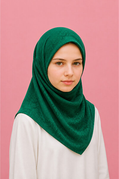 Linda Hijab Elegant Floral Printed Hijab for Girls & Women – Dark Grey Modest...