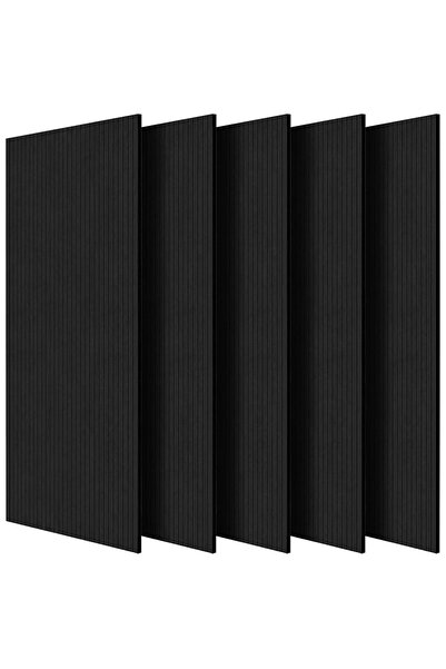 OMS Set 5 panouri acustice fonoabsorbante, 1200 x 600 x 10 mm, Negru, Autoade...