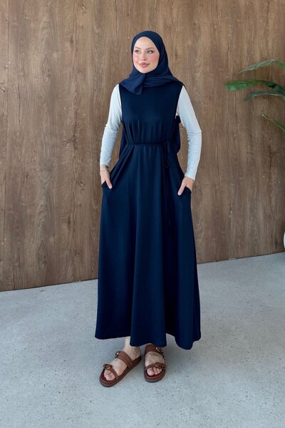 Hazamoda Oysho Undergarment Dress Navy Blue