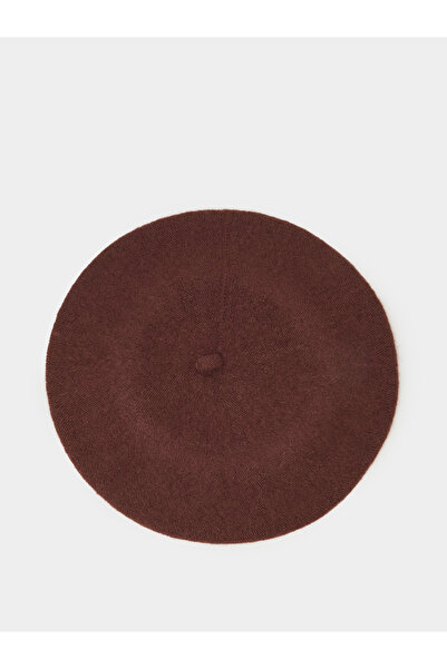 Styli Brown Plain Beret