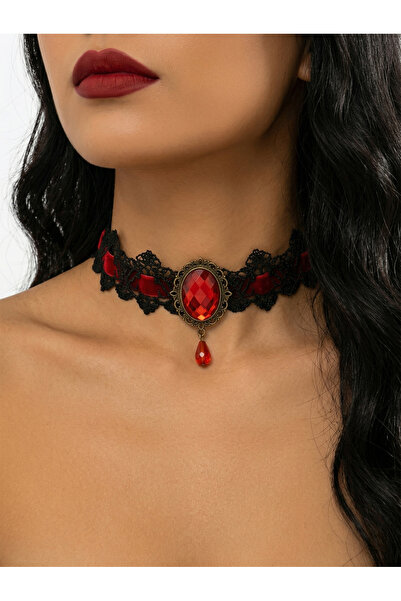 Take Two By Styli Lace Choker Necklace