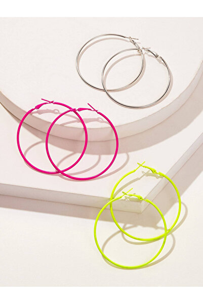 Take Two By Styli Pack of 6 - Multi-Color Hoop Earrings