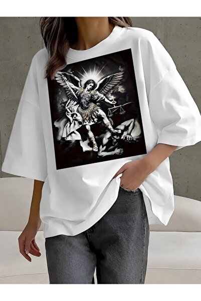 Generic Brand Angel With Sword And Scales,100% cotton,short sleeve,women's t-...