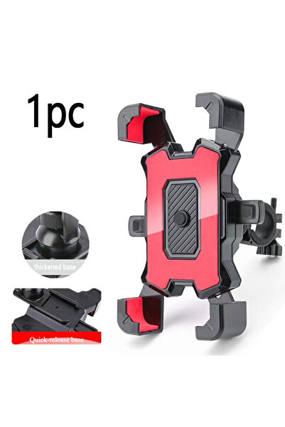 Choice4 1pc-red 1/2/4pc 360° Rotatable Bicycle Phone Universal Stand Anti Sli...