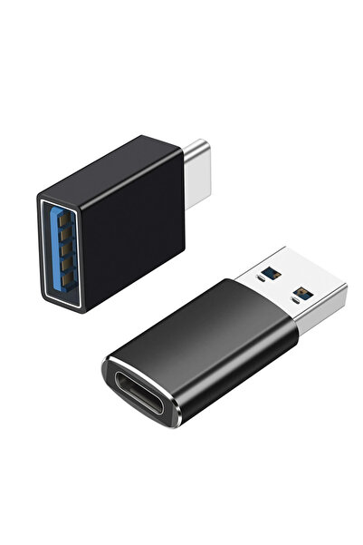 Choice Black OTG USB-A to Type C Male Adapter To Female For iPhone 15 16 17 i...