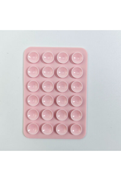Choice Pink Silicone Suction Cup Wall Stand Multifunctional Square Anti-Slip ...