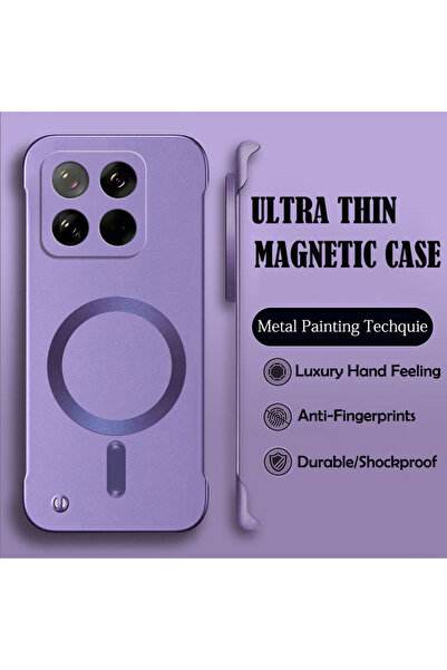 Choice47 for Poco X6 Pro Purple Luxury Magsafe Wireless Charge Phone Case For...