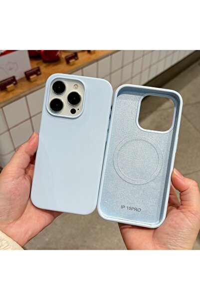 Choice30 iPhone 16 Pro Max Blue Liquid Silicone Magnetic For Magsafe Wireless...