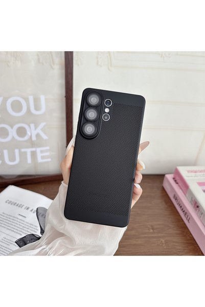 Choice6 Galaxy S25 Ultra Black Slim Breathable Heat Cooling Dissipate Heat Ph...