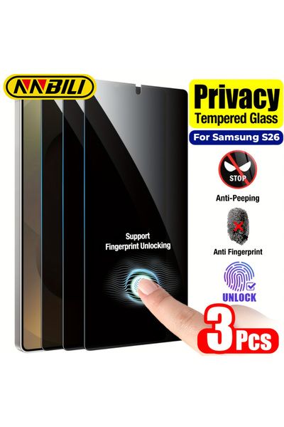 choice2 Galaxy S26 Anti Peeping 3 Pieces NNBILI 3Pcs Full Coverage Privacy Te...