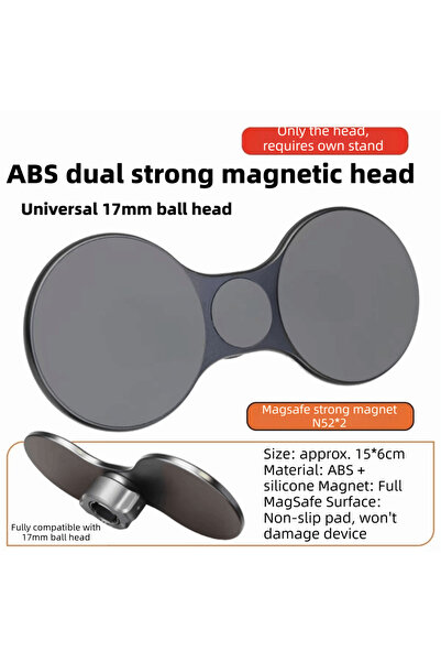 Choice Style2 Dual Head Dual Position Phone Mount 17mm Ball Head Adjustable C...