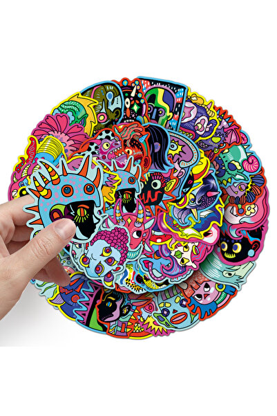 Choice 50PCS 50/100PCS Weird People Stickers Halloween Horror Creative Waterp...