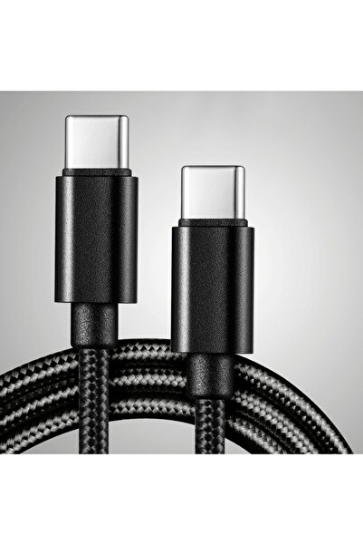 Choice21 1m Black 1/2/3m 60W 5A Nylon Fast Charging Cable Dual Type-C Colorfu...