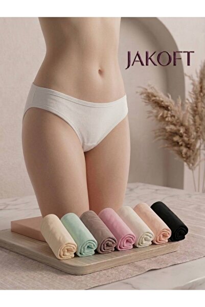 Jakoft 7,li çok renkli külot pamuklu likralı