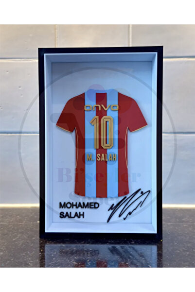 Bi'şeyler Sepeti M. Salah - Forma İmzalı Çerçeve Hediyelik 14x22 cm