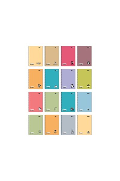 Notica A4 Dazzle Spiralli Pastel 60/4 Okul Defteri
