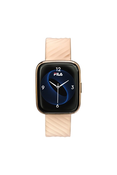 Fila Unisex Smartwatch Gold/Peach with Extra (Black) Silicone Strap - 45mm