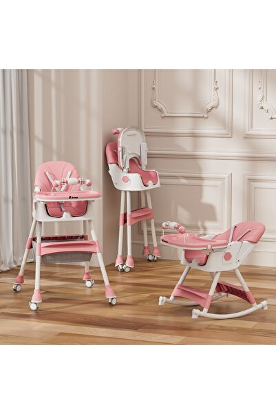 N.zone Luxury Multifunctional Baby High Chair Adjustable Height Reclining Din...