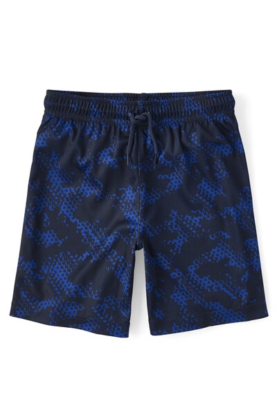 The Children's Place Boys Quick Dry Print Mesh Active Shorts