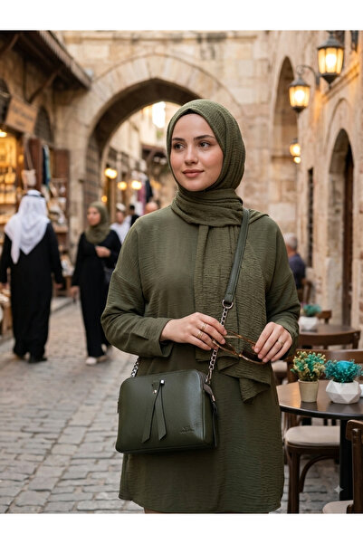 valentina victoria حقيبة نسائية من الجلد الأصلي من VALVİC بثلاثة أقسام منفصلة.