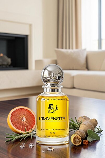 Shezmu Fragrance L'Immensite Erkek Extrait de Parfum – Greyfurtlu, Zencefilli...