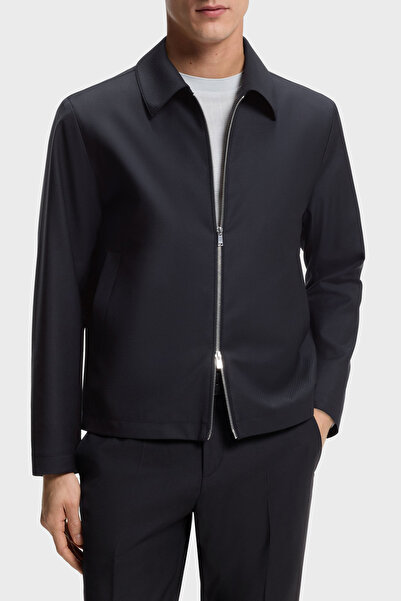 BOSS Yünlü Slim Fit Klasik Yaka Mont Erkek MONT 50567500 404