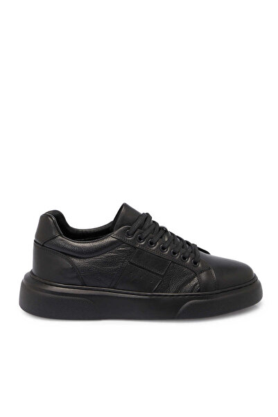 Tergan Siyah Hakiki Deri Erkek Sneaker - E25S1AY57412-A23