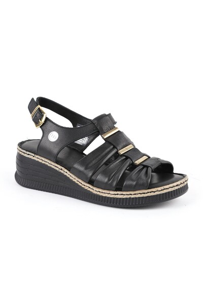 Mammamia Women's Sandals Daily Genuine Leather Multi-Strap Anatomical Padded ...