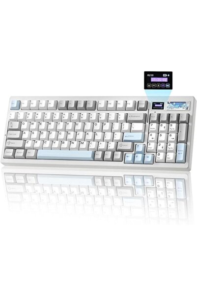 YUNZII IF99 96% Wireless Mechanical Keyboard (Black, Cocoa Cream V2 Switch) |...