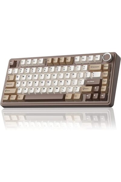 Aula F75 Wireless Mechanical Keyboard,Creamy Keyboard with RGB Backlit Hot Sw...