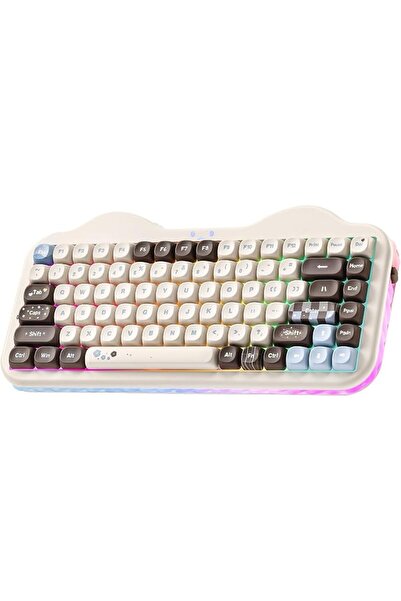YUNZII C75 Cute 75% Wireless Mechanical Keyboard(Beige, Candy Switch) | Cream...