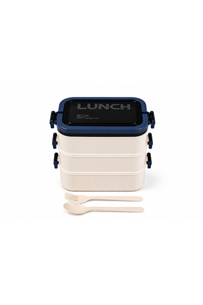 3 Katlı Sızdırmaz Sefer Tası Beslenme Çantası Lunch Box Saklama Kabı
