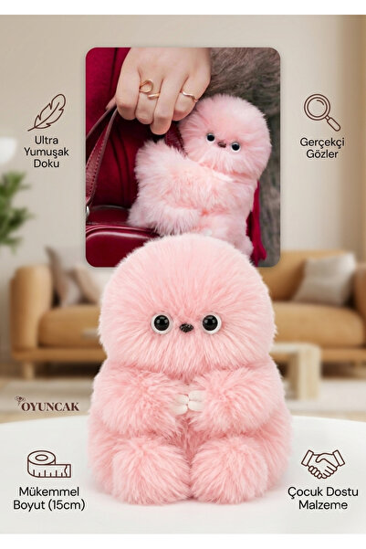 TeknoEser Pembe Mirumi Akıllı Peluş Robot Oyuncak - Ses Algılayan Dokunmaya D...