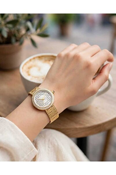 Generic Brand Royal Gold Coffeeluxury Gold Watch with a Face