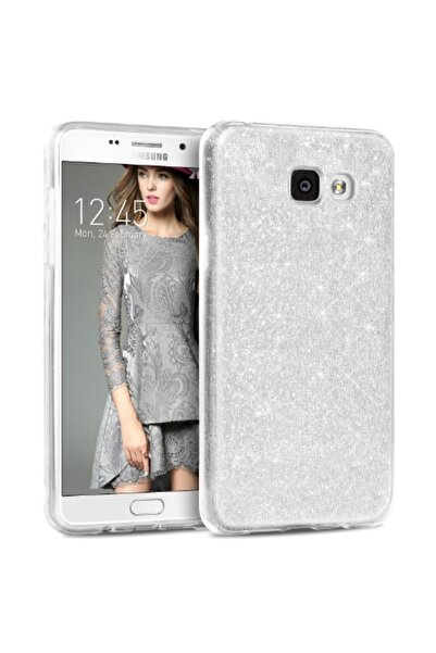 Forcell Σκληρή Θήκη με Γκλίτερ και Λάμψη, Ασημί (Samsung Galaxy A3 2017)