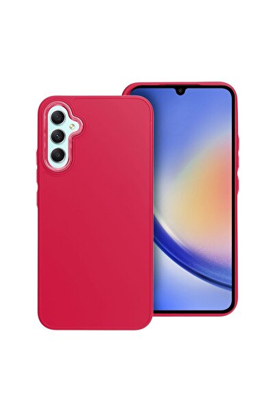 OEM Σατέν Θήκη με Πλαίσιο Κάμερας Ματζέντα (Samsung Galaxy A15 4G / 5G)