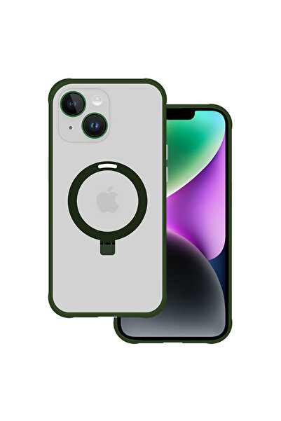 tel protect Μαγική Υβριδική Θήκη-Βάση Magsafe Πράσινη (iPhone 13)