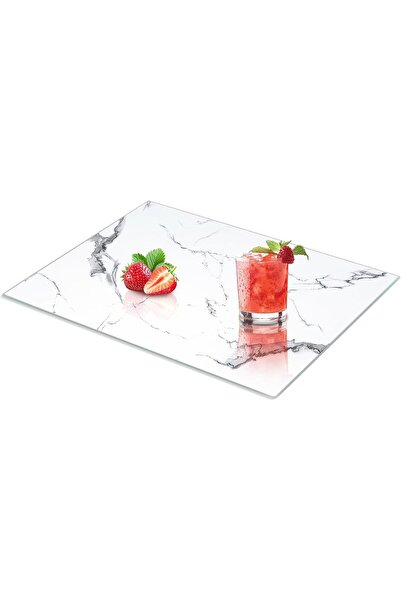 MODERN Tempered Glass Cutting Board for Kitchen, 16"x12" Glass Cutting Board ...