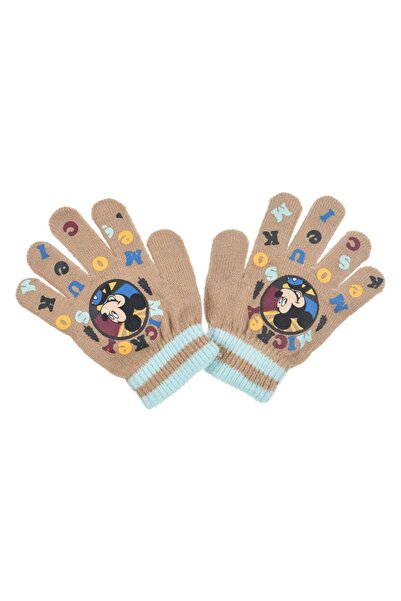 Sun City Fashion Group Γάντια "Mickey Mouse" μπεζ