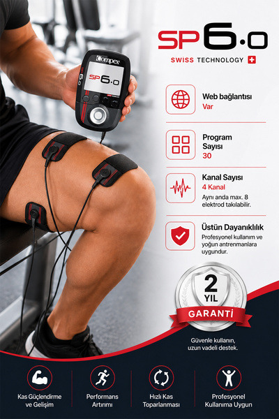 TAGESAN SP 6.0 Wireless Kablosuz Kas Stımülasyon ve Masaj Cihazı | 30 Program 4 Kanal