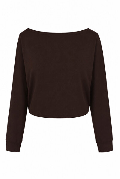 trender Ženska bluza sa dugim rukavima, smeđa, model 7353