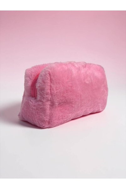 LEGAN 8045 Peluş Makyaj Çantası – Pembe Kozmetik ve Bakım Çantası