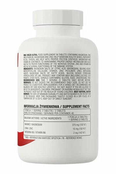 Ostrovit Mgzb Ultra 120 Tablets Zma-Zinc-B6