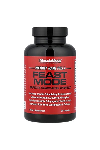 MuscleMeds Feast Mode Appetite Stimulating Weight Gain Boost Complex 90 Capsules
