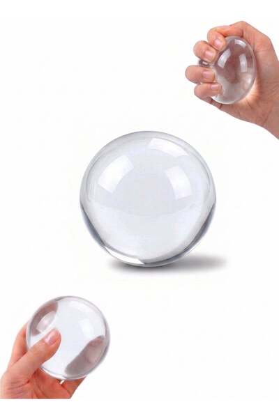 REZZOSS Coconut Oil Squishy Ball 6cm Handmade Squeeze Toy – Non-Sticky Glutin...