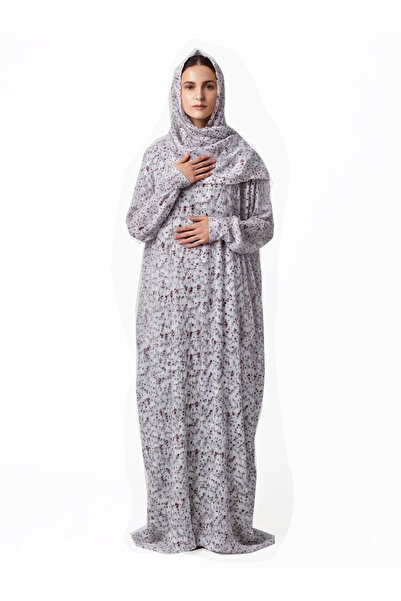 SDD Kluş Meshed Prayer Shawl with Sleeves and Attached Veil Meshed Prayer Veil