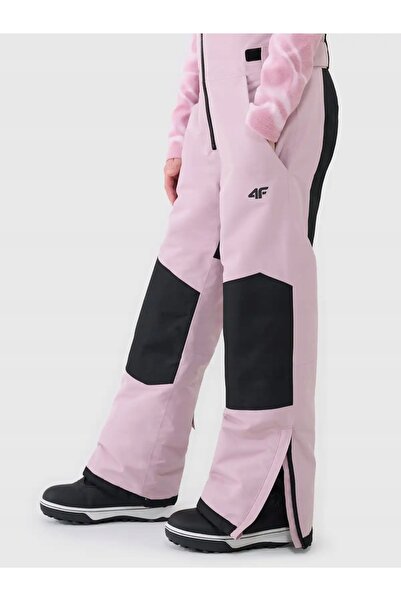 4F ocieplated salopetă de snowboard tip pantaloni 4FJWAW25TFTRF0956 roz