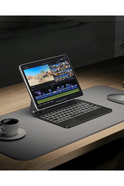 NO BRAND Husă cu tastatură pentru iPad 11 Pro TECURS QWERTY wireless magnetică