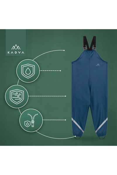 NO BRAND Pantaloni de ploaie pentru copii KADVA AquaLock JR membrane 5000 104