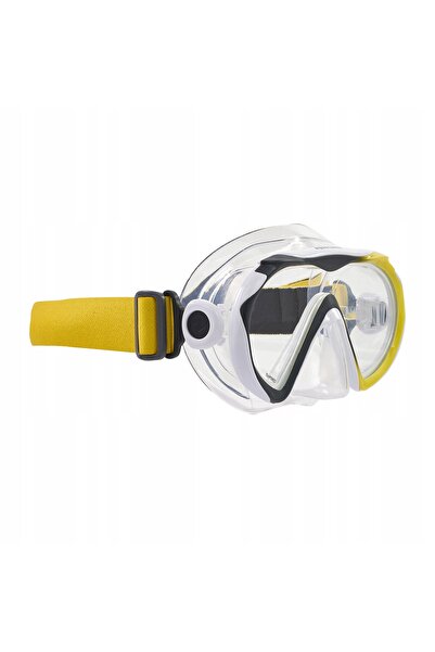 NO BRAND Mască de snorkeling Aqualung Compass negru/galben OS